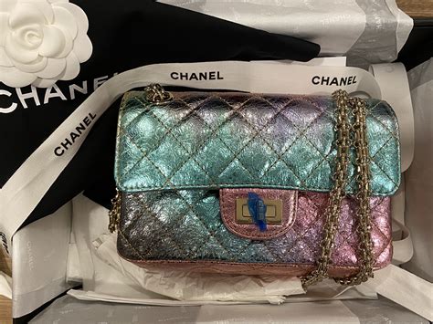 chanel rainbow reissue|Chanel reissue bag.